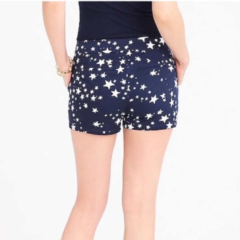 J. Crew star printed navy chino short